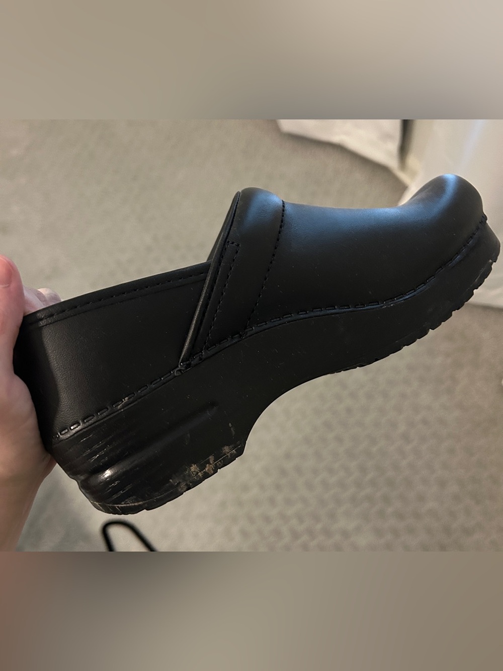 Dansko Black Slip-On Clogs - Picture 4 of 4